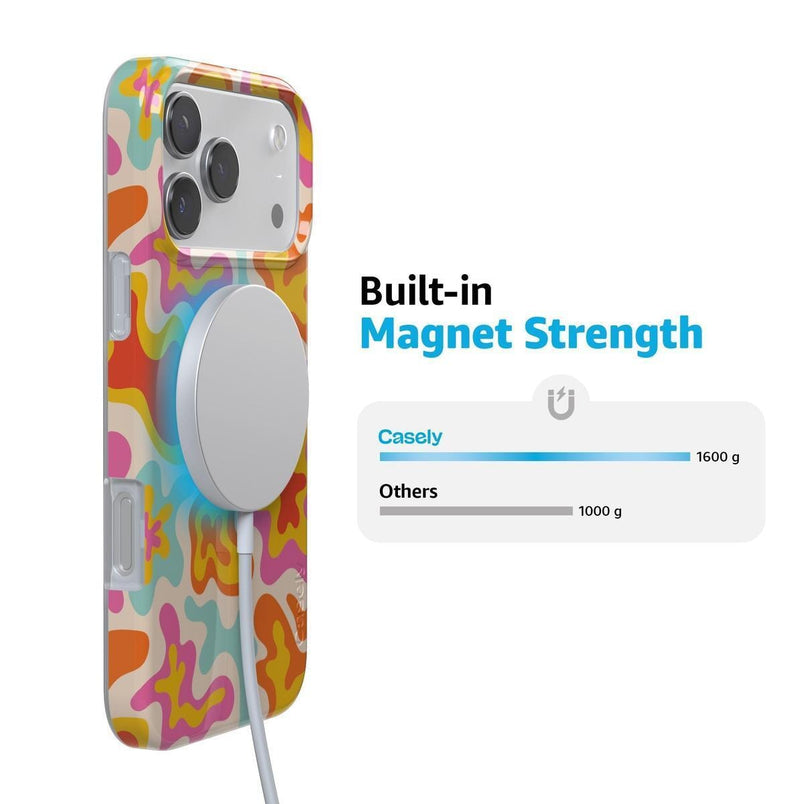 Tropical Color Splash | Abstract Retro Case iPhone Case get.casely 