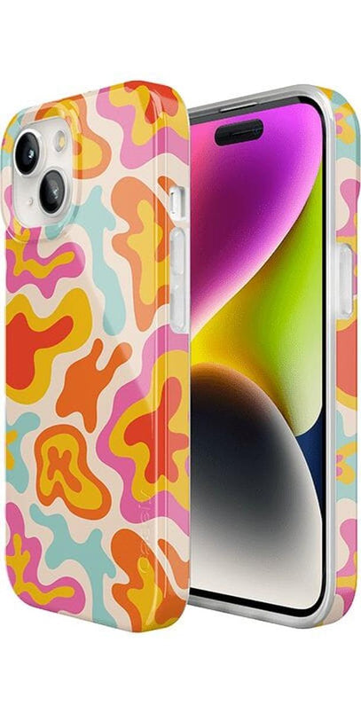 Tropical Color Splash | Abstract Retro Case iPhone Case get.casely 
