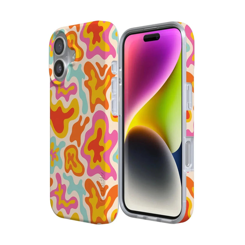 Casely iPhone 15 Pro Compatible with MagSafe Tropical Color Splash Casely iPhone 15 Pro Compatible with MagSafe Tropical Color Splash