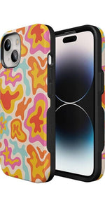 Tropical Color Splash | Abstract Retro Case iPhone Case get.casely 