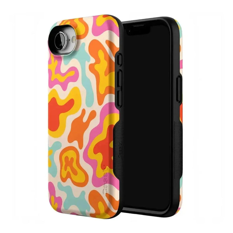 Tropical Color Splash | Abstract Retro Case iPhone Case get.casely 