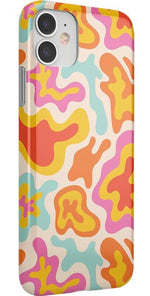 Tropical Color Splash | Abstract Retro Case iPhone Case get.casely