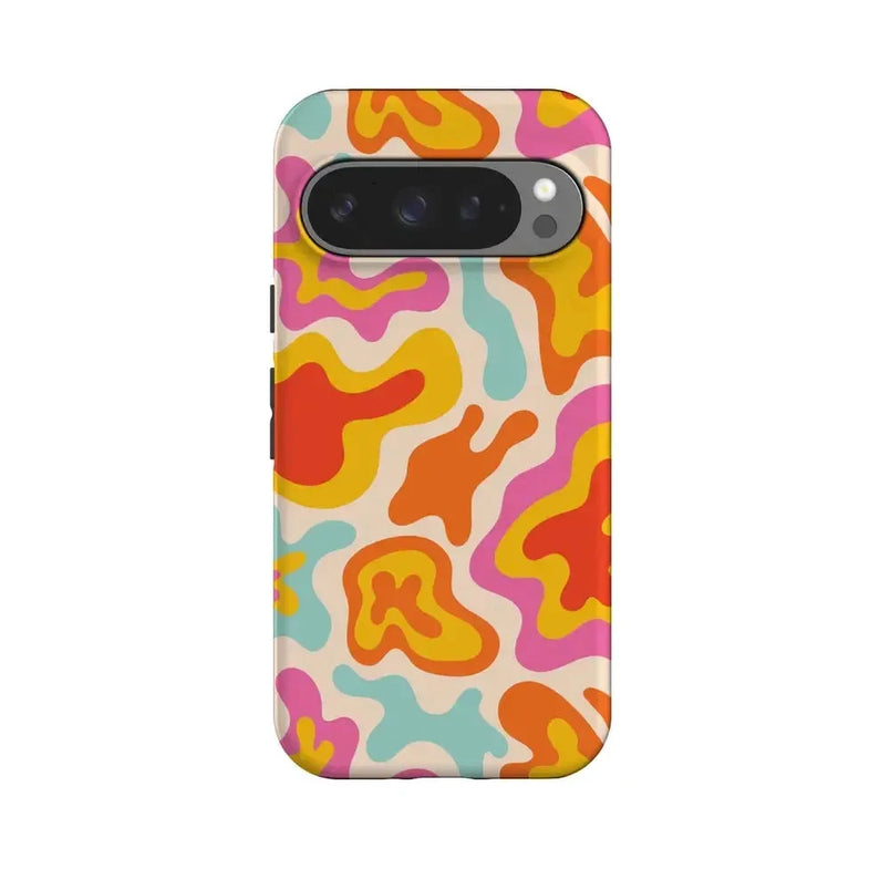 Tropical Color Splash | Abstract Retro Google Pixel Case Google Pixel Case Casetry Essential + MagSafe® Google Pixel 10 Pro 