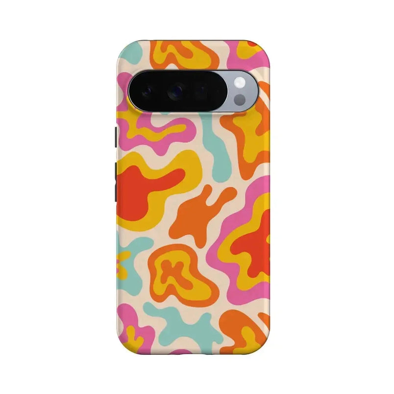 Tropical Color Splash | Abstract Retro Google Pixel Case Google Pixel Case Casetry Essential + MagSafe® Google Pixel 10 Pro XL 