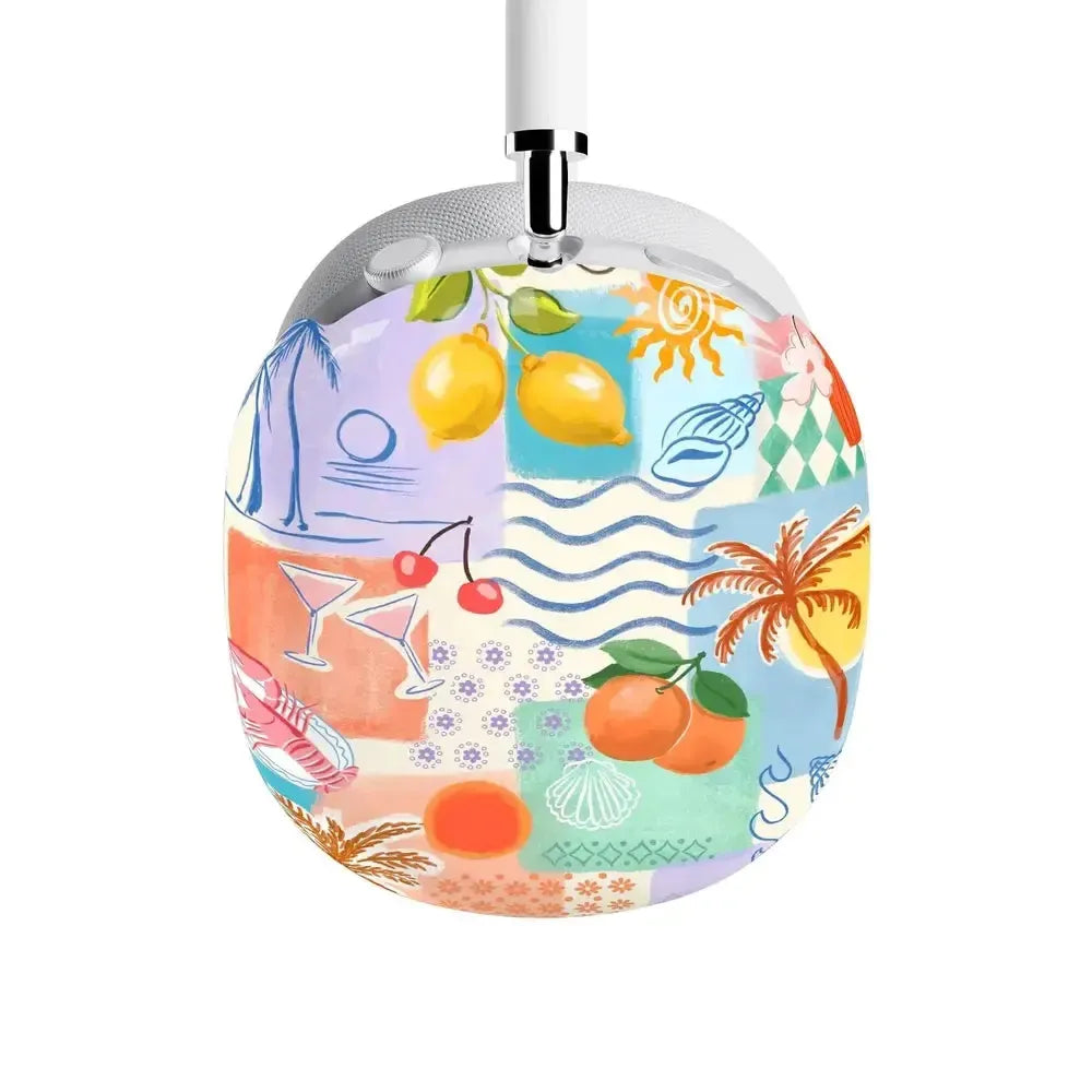 Tropical Heat Beachy Collage AirPods Max Case