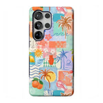 Tropical Heat | Beachy Collage Case iPhone Case get.casely Bold Flex + MagSafe® Galaxy S25 Ultra