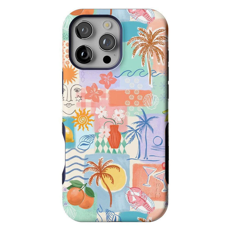 Tropical Heat | Beachy Collage Case iPhone Case get.casely Bold + MagSafe® iPhone 16 Pro Max 