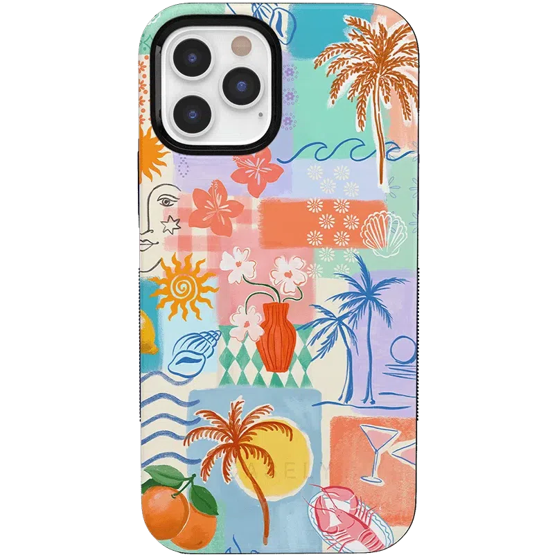 Tropical Heat | Beachy Collage Case iPhone Case get.casely 
