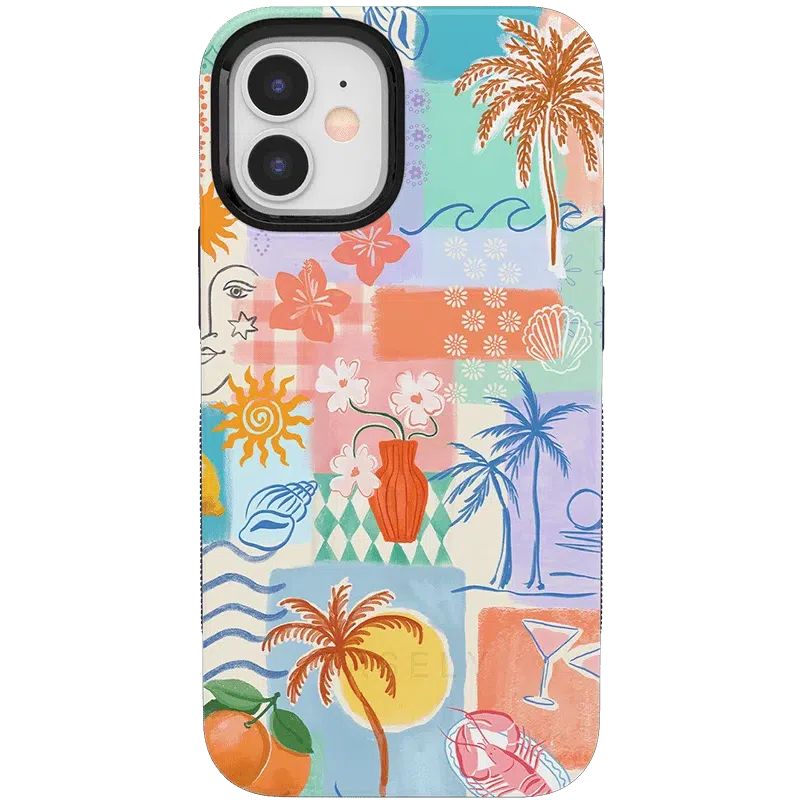 Tropical Heat | Beachy Collage Case iPhone Case get.casely 