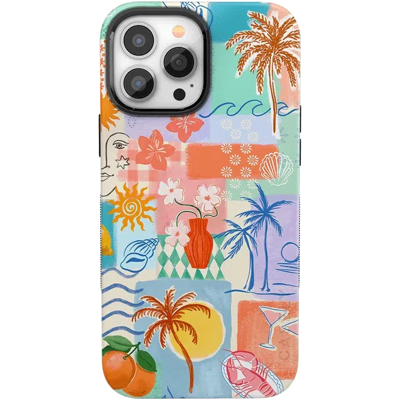 Tropical Heat | Beachy Collage Case iPhone Case get.casely 