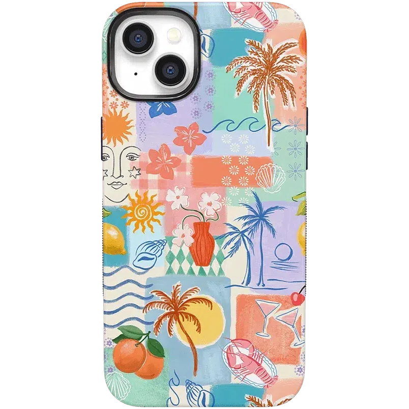 Tropical Heat | Beachy Collage Case iPhone Case get.casely 