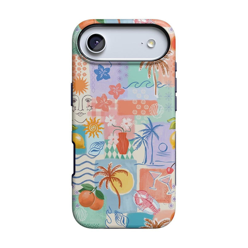Tropical Heat | Beachy Collage Case iPhone Case get.casely Bold + MagSafe® iPhone 17 Air 