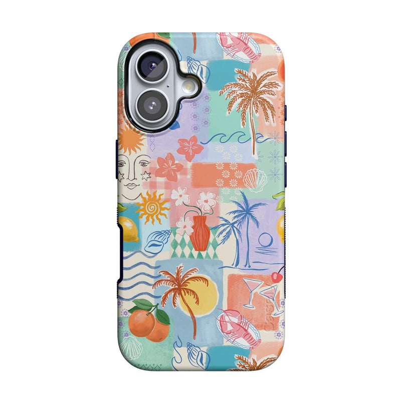 Tropical Heat | Beachy Collage Case iPhone Case get.casely Bold + MagSafe® iPhone 17 