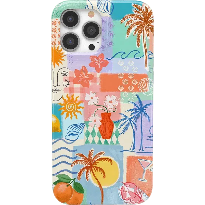 Tropical Heat | Beachy Collage Case iPhone Case get.casely 