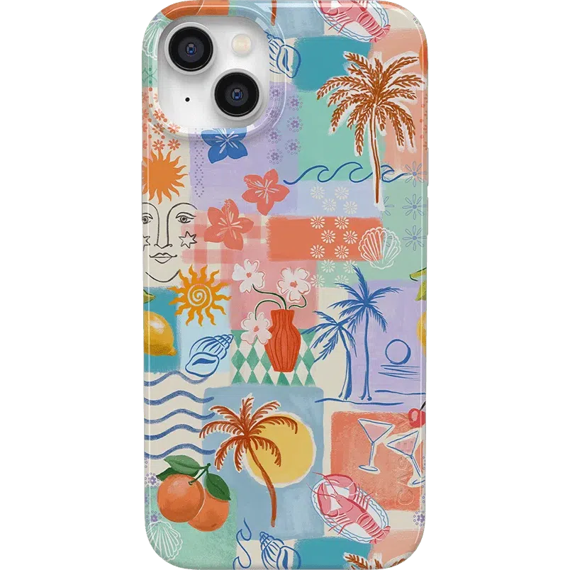 Tropical Heat | Beachy Collage Case iPhone Case get.casely 