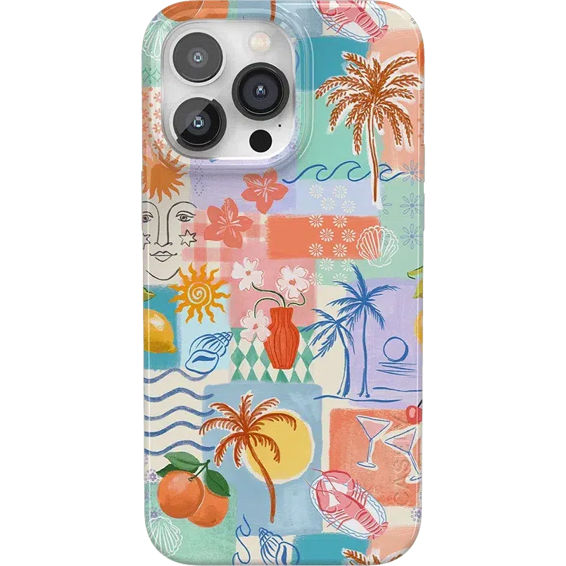 Tropical Heat | Beachy Collage Case iPhone Case get.casely 