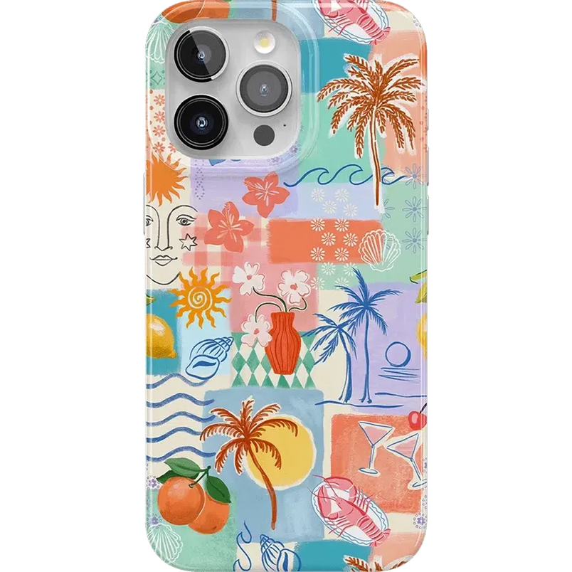 Tropical Heat | Beachy Collage Case iPhone Case get.casely 
