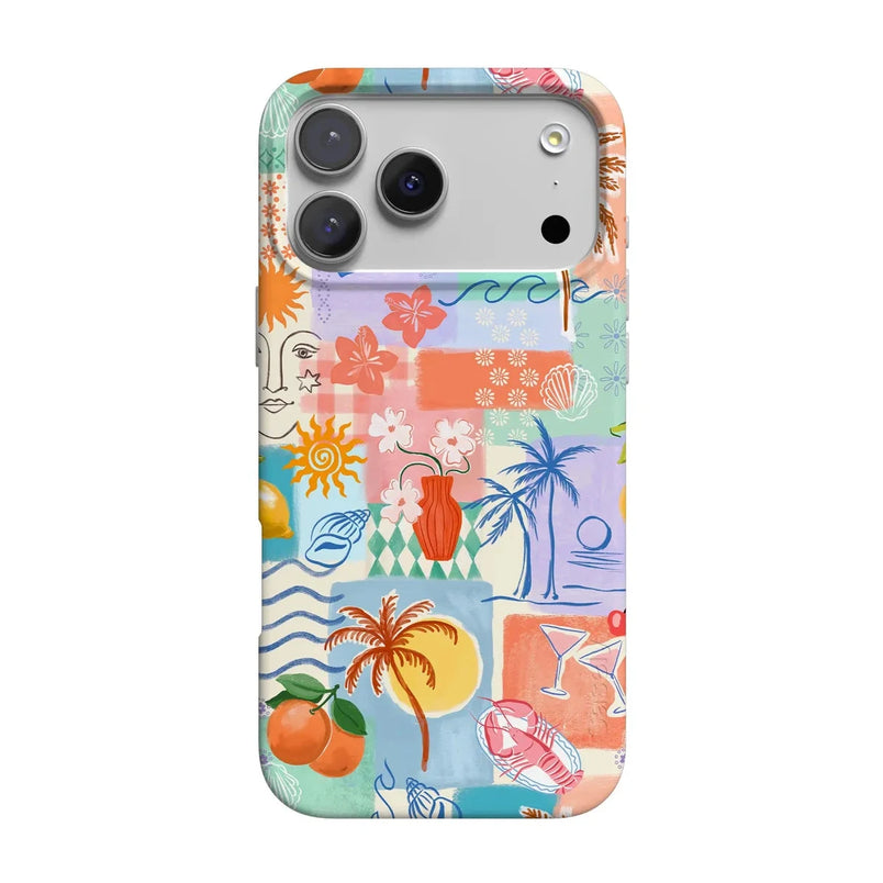 Tropical Heat | Beachy Collage Case iPhone Case get.casely Classic + MagSafe® iPhone 17 Pro Max 