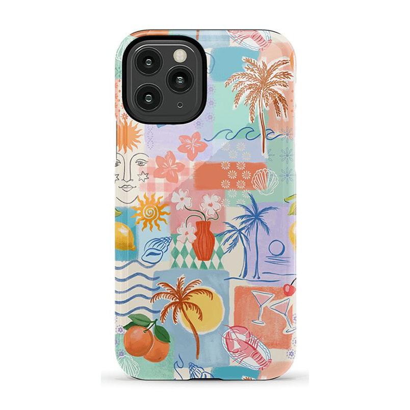 Tropical Heat | Beachy Collage Case iPhone Case get.casely Essential iPhone 11 Pro