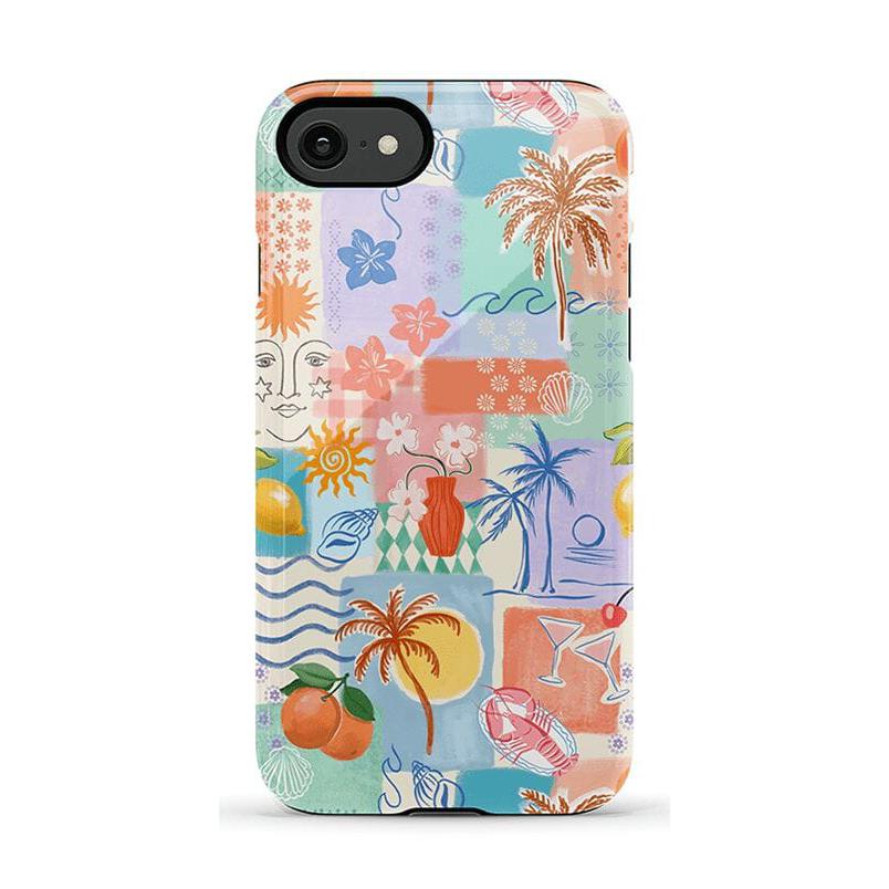 Tropical Heat | Beachy Collage Case iPhone Case get.casely Essential iPhone SE (2020 & 2022)