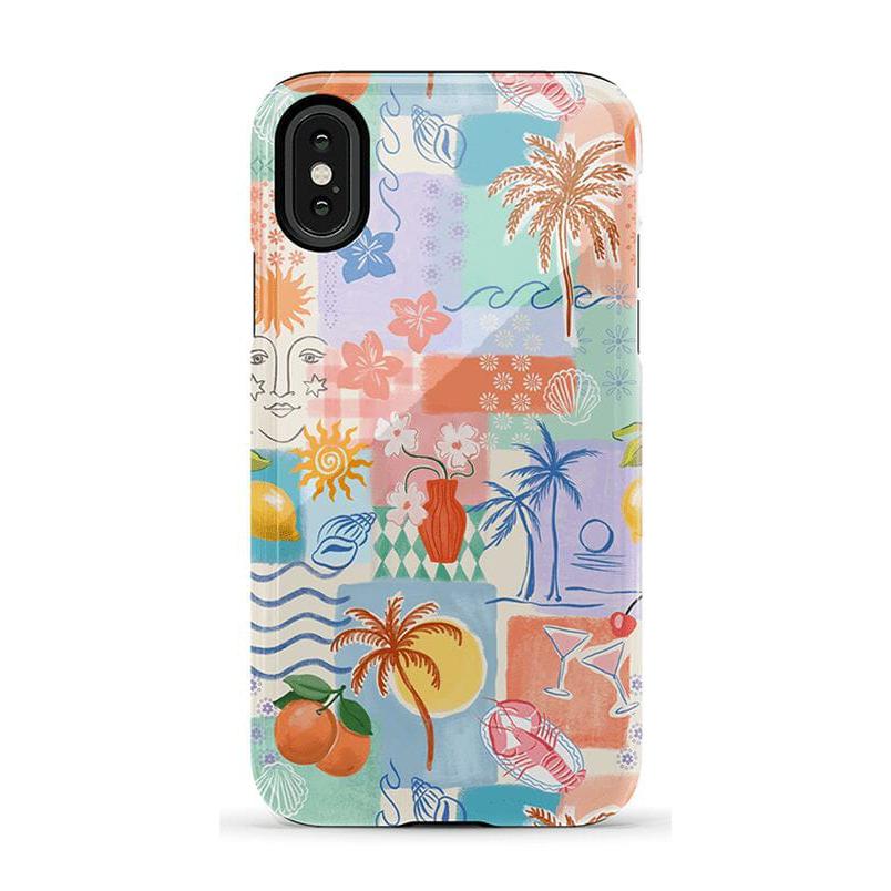 Tropical Heat | Beachy Collage Case iPhone Case get.casely Essential iPhone X / XS 