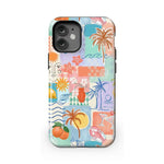 Tropical Heat | Beachy Collage Case iPhone Case get.casely Essential + MagSafe® iPhone 12 Mini