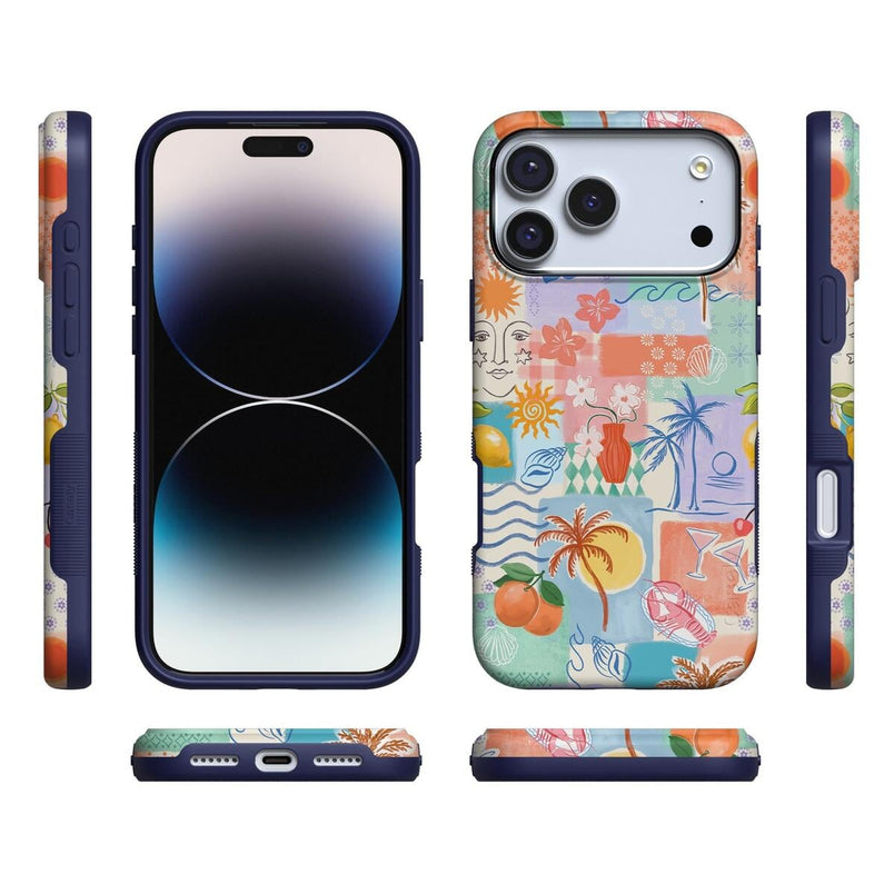 Tropical Heat | Beachy Collage Case iPhone Case get.casely 