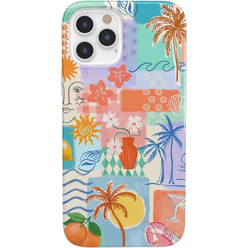 Tropical Heat | Beachy Collage Case iPhone Case get.casely 