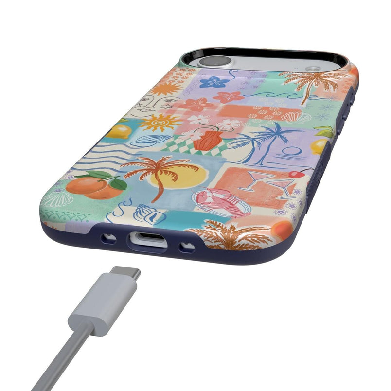 Tropical Heat | Beachy Collage Case iPhone Case get.casely 