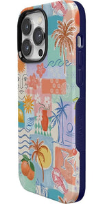 Tropical Heat | Beachy Collage Case iPhone Case get.casely 