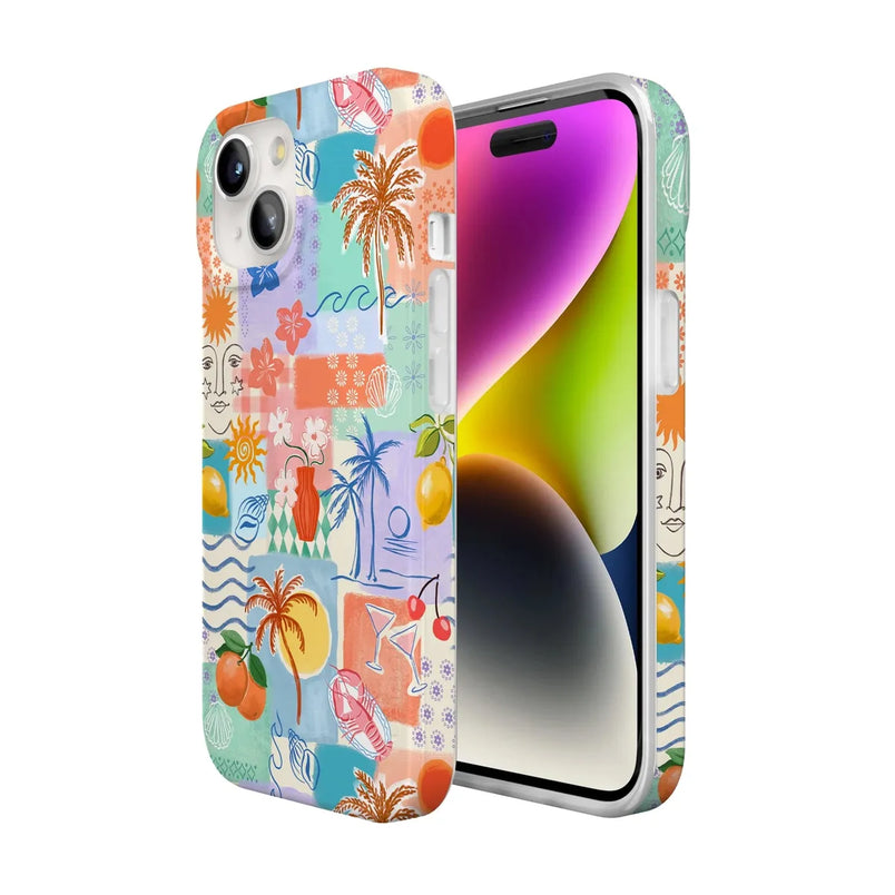 Tropical Heat | Beachy Collage Case iPhone Case get.casely 