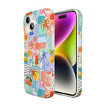 Tropical Heat | Beachy Collage Case iPhone Case get.casely 