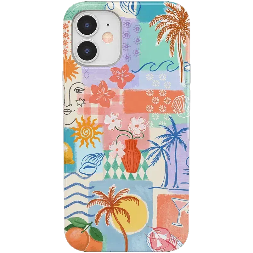 Tropical Heat | Beachy Collage Case iPhone Case get.casely 