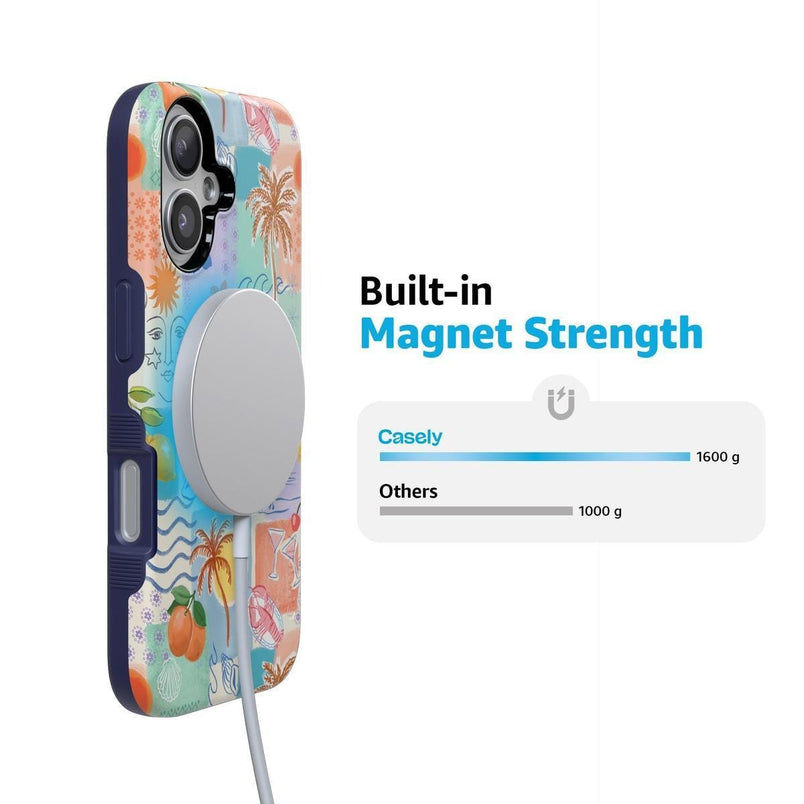 Tropical Heat | Beachy Collage Case iPhone Case get.casely 