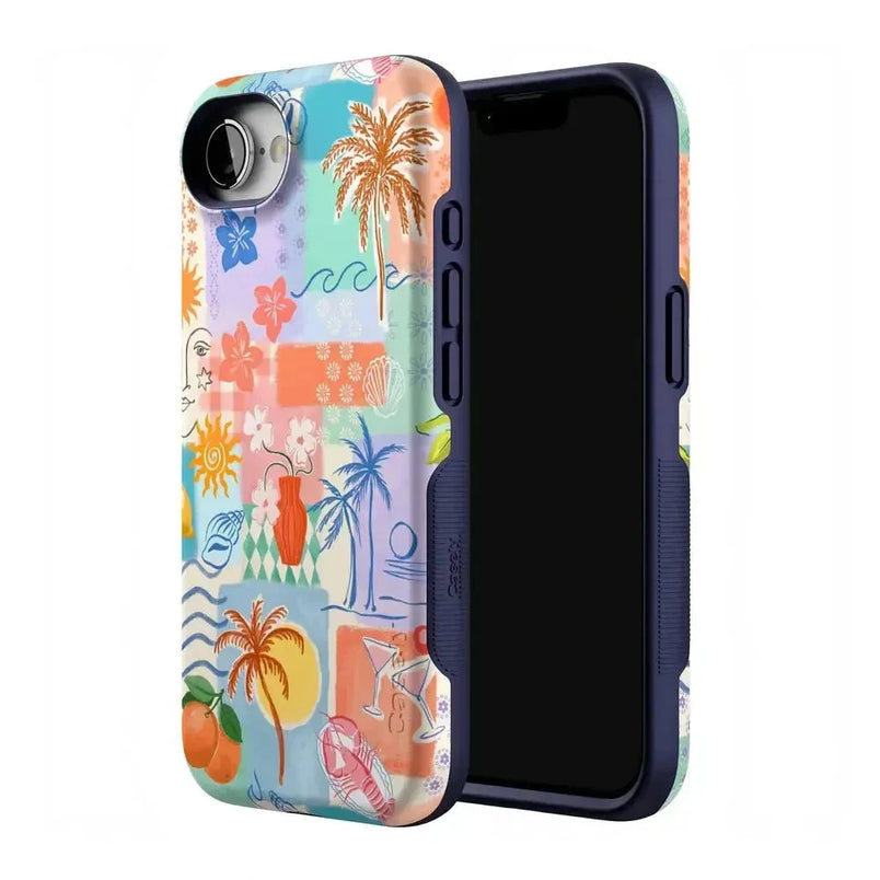 Tropical Heat | Beachy Collage Case iPhone Case get.casely 