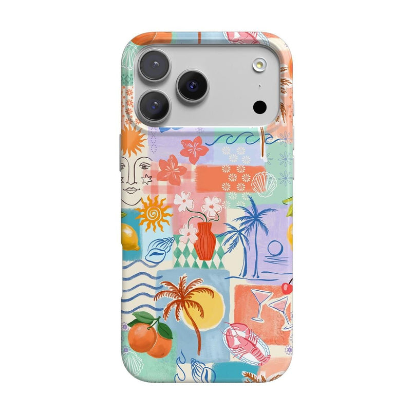 Tropical Heat | Beachy Collage Case iPhone Case get.casely 