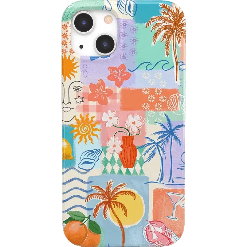 Tropical Heat | Beachy Collage Case iPhone Case get.casely 