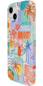 Tropical Heat | Beachy Collage Case iPhone Case get.casely 