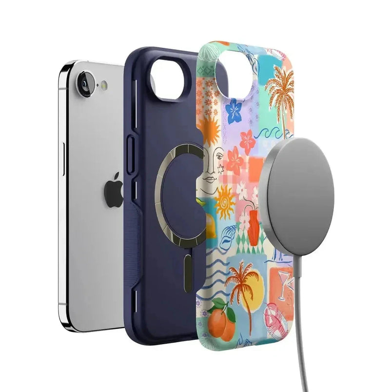 Tropical Heat | Beachy Collage Case iPhone Case get.casely 