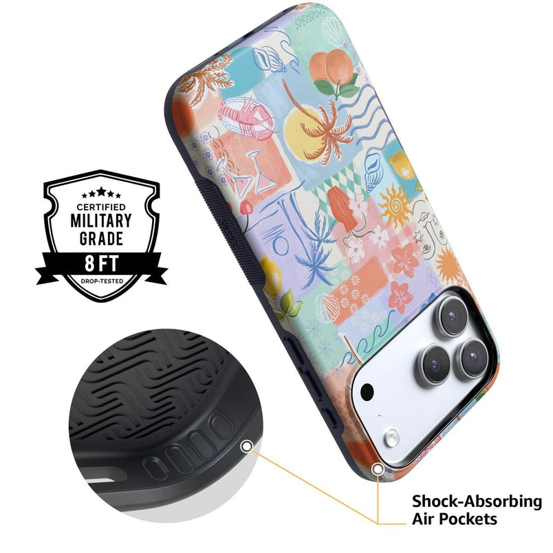 Tropical Heat | Beachy Collage Case iPhone Case get.casely 