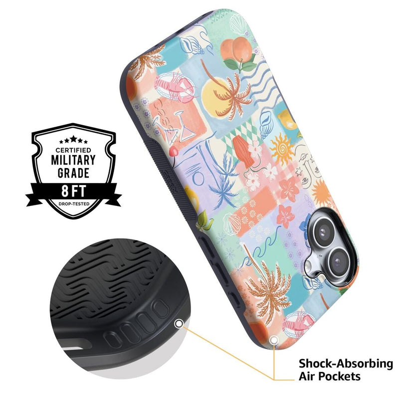 Tropical Heat | Beachy Collage Case iPhone Case get.casely 