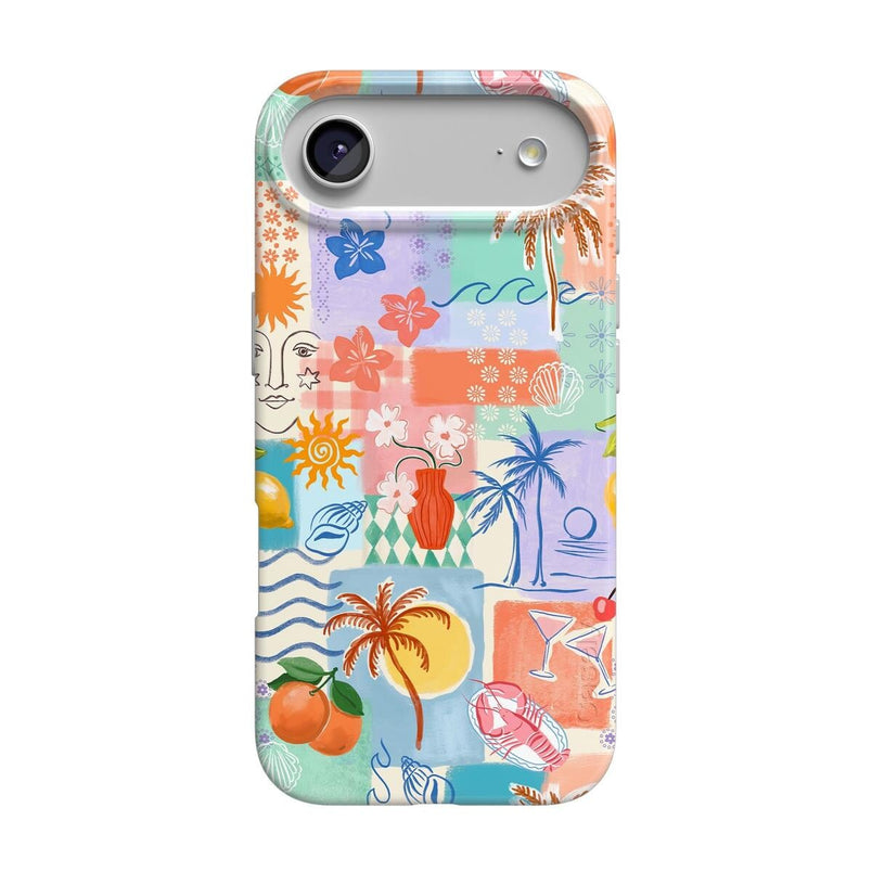 Tropical Heat | Beachy Collage Case iPhone Case get.casely 