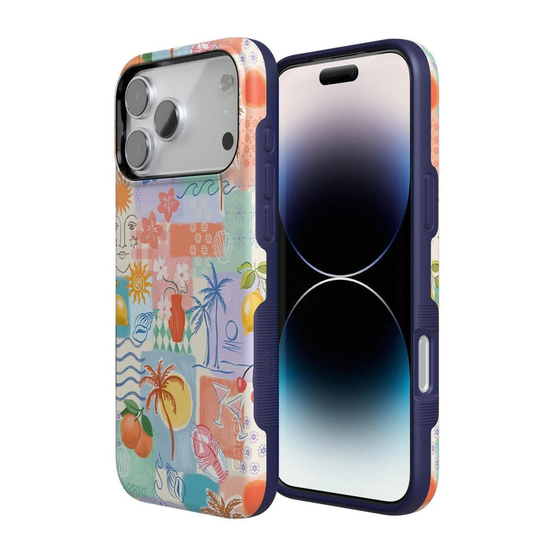 Tropical Heat | Beachy Collage Case iPhone Case get.casely 