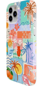 Tropical Heat | Beachy Collage Case iPhone Case get.casely 
