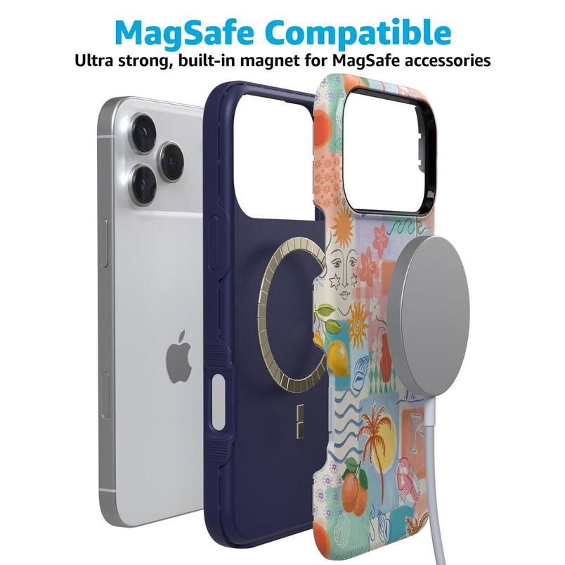 Tropical Heat | Beachy Collage Case iPhone Case get.casely 