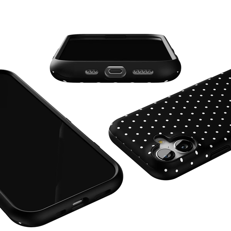 On the Dot | Black Polka Dot Case