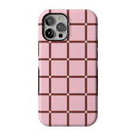 Uptown Gridlock | Pink Checkerboard Case