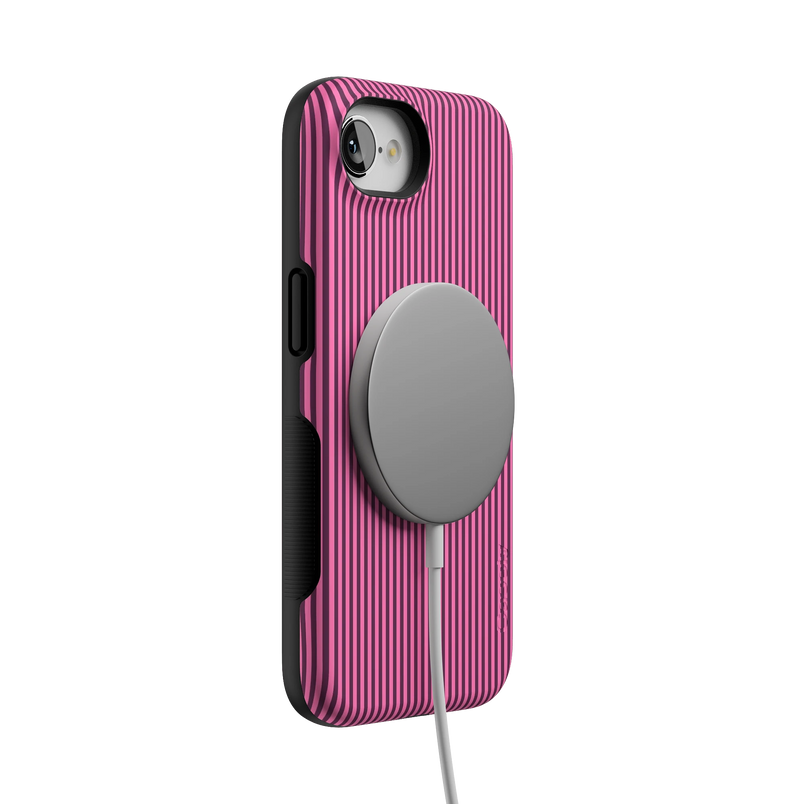 Stripes and the City | Pink & Purple Pinstripe Case