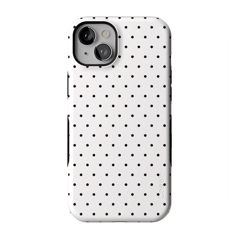 On the Dot | White Polka Dot Case