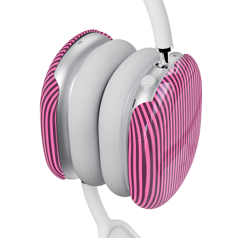 Stripes and the City | Pink & Purple Pinstripe AirPods Max Case